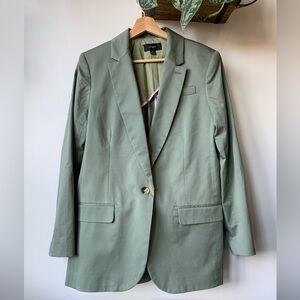 J. Crew Cotton Blend Sage Blazer in Size 12